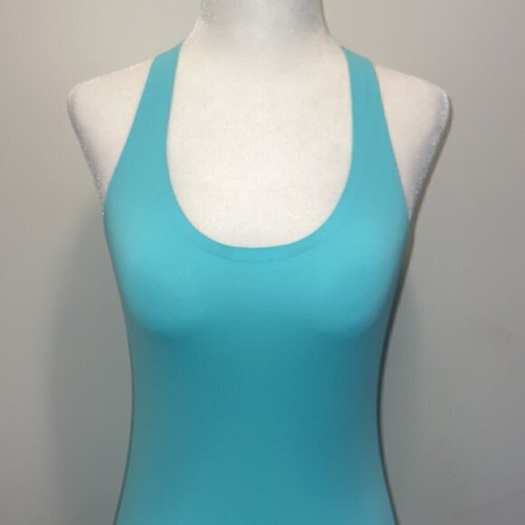 LULULEMON blue cool racer back tank top size 0/2 - Picture 3 of 11